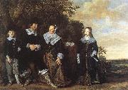 HALS, Frans Family Group in a Landscape china oil painting reproduction